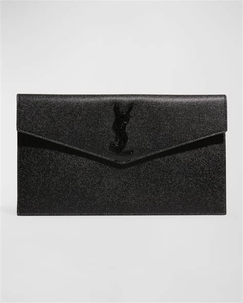 portafoglio uptown ysl|Saint Laurent Uptown YSL Pouch in Grained Leather.